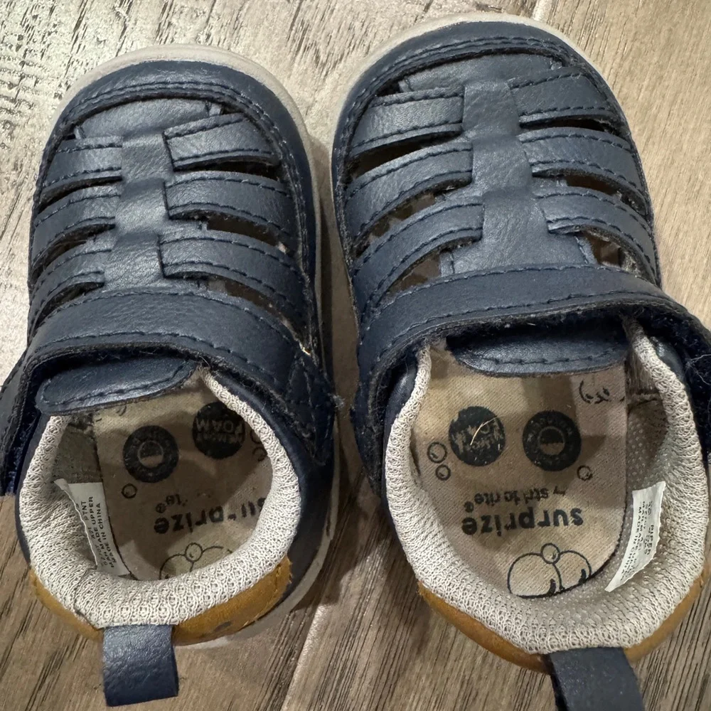 Stride Rite Blue Infant Shoes Sandals Size 3‎